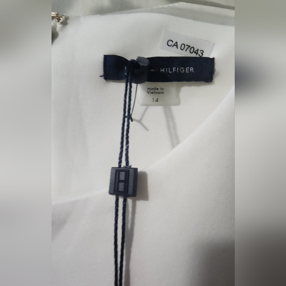Tommy Hilfiger Black and White Asymmetrical Dress - Picture 4 of 6